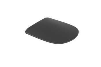 Luqa 48 D deska sedesowa wolnoopadająca, czarny mat