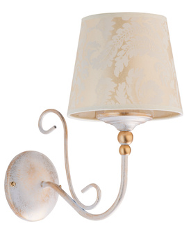 SOFIA klasyczny kinkiet 1-punktowy złoty abażur 1593