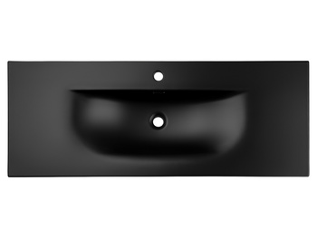 Umywalka meblowa jednokomorowa 120cm sky 1 black matt 120 dp ( e-8099-120 )