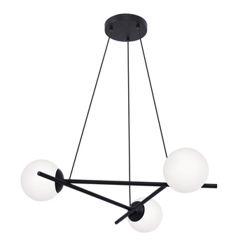 Elegancka lampa wisząca z białymi, matowymi kloszami K-4966 z serii ARTON