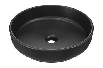 Ceramiczna umywalka nablatowa 40cm Czarny Mat RIVER 1 BLACK MATT UN 40 ( E-6595 ) Comad