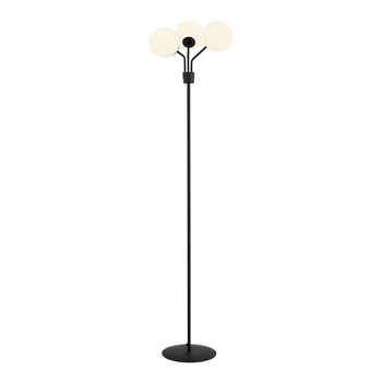 Elegancka lampa podłogowa z białymi kulami NOVA 1138/LP3