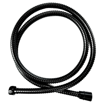 WĄŻ NATRYSK. 150 CM, KOŃC. STOŻ I HEKSAG, DARK, CZARNY, SS