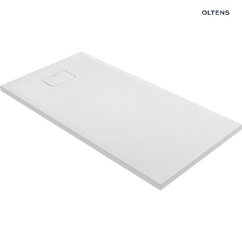 Oltens Bergytan brodzik 140x70 cm prostokątny RockSurface biały 15105000