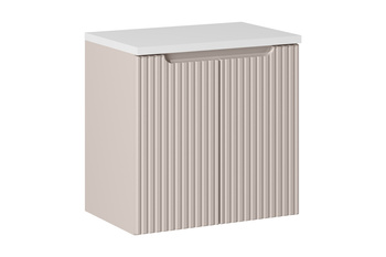 Zestaw mebli łazienkowych Nova Cashmere 60cm z blatem – set-noc b white 60cm d