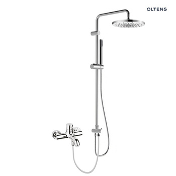 Oltens Molle zestaw prysznicowy z baterią wannowo-prysznicową ścienną chrom 36046100