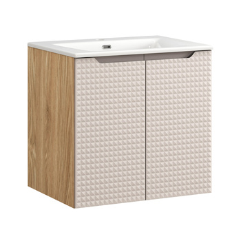 Zestaw mebli łazienkowych Luxor Beige 60cm z umywalką meblową SKY – set-lxb 60cm d sky