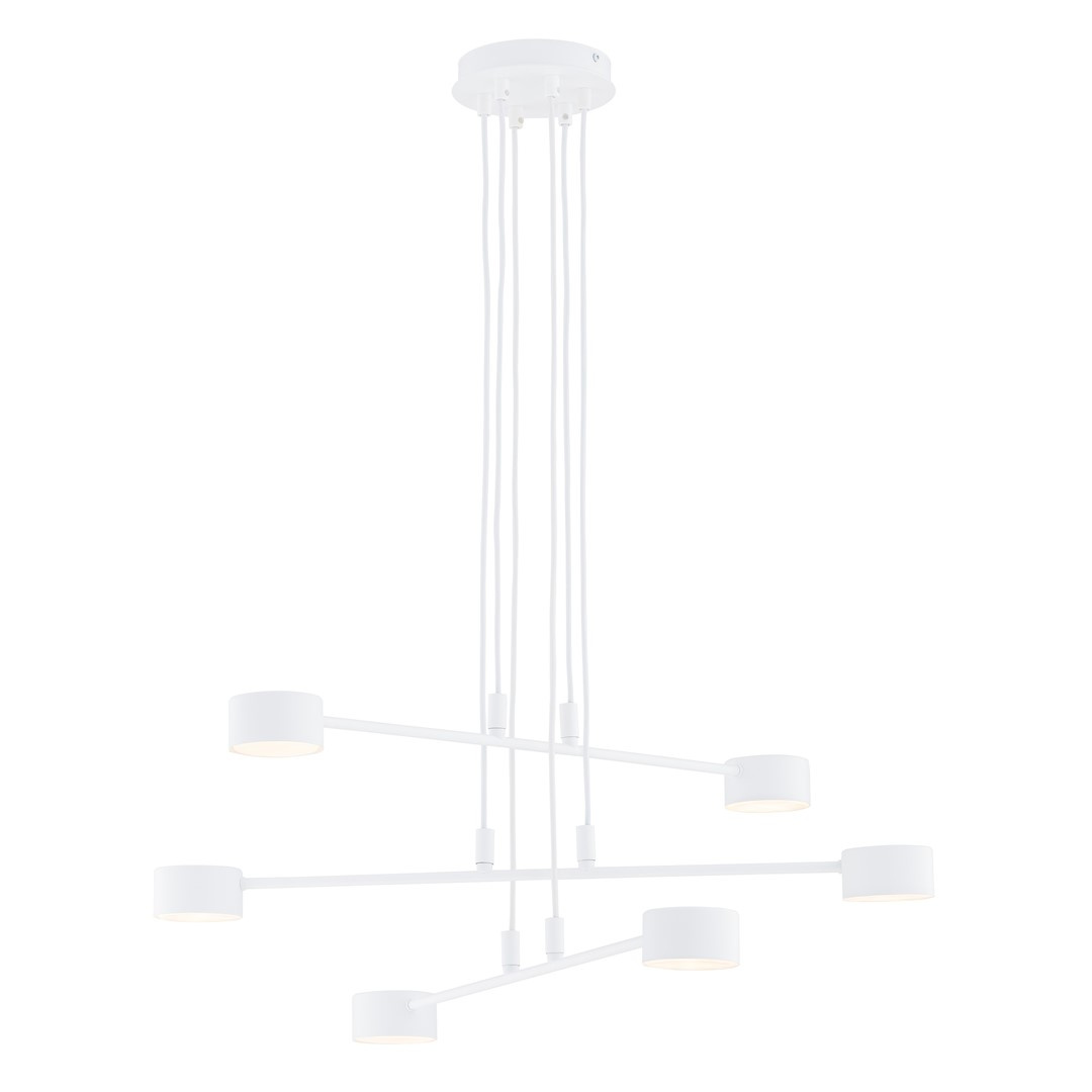 Nowoczesna lampa wiszca sufitowa 6-punktowa MODUS 6 WHITE 1340/6