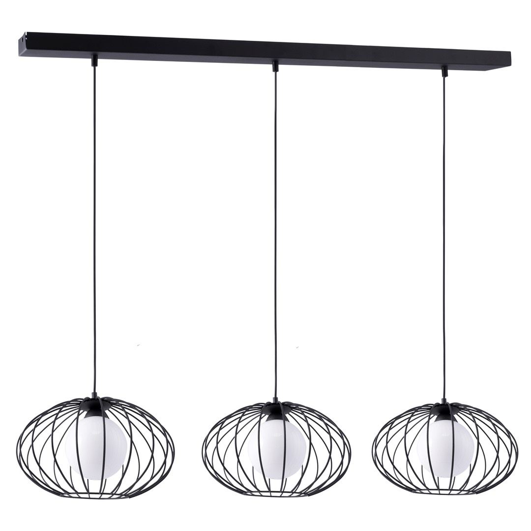 Lampa Wiszca KRONOS BLACK 3xE14