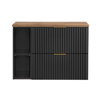 Zestaw mebli łazienkowych Adel Black 80cm – set - adb b 80cm wotan 81-01 black