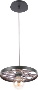 MAGNUM AŻUR 1 KOŁO CZARNY lampa wisząca 31735 Sigma