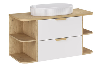 Zestaw meblowy 100cm z blatem i umywalką nablatową Beyond set-asw b cremona 100cm lrsm un beyond