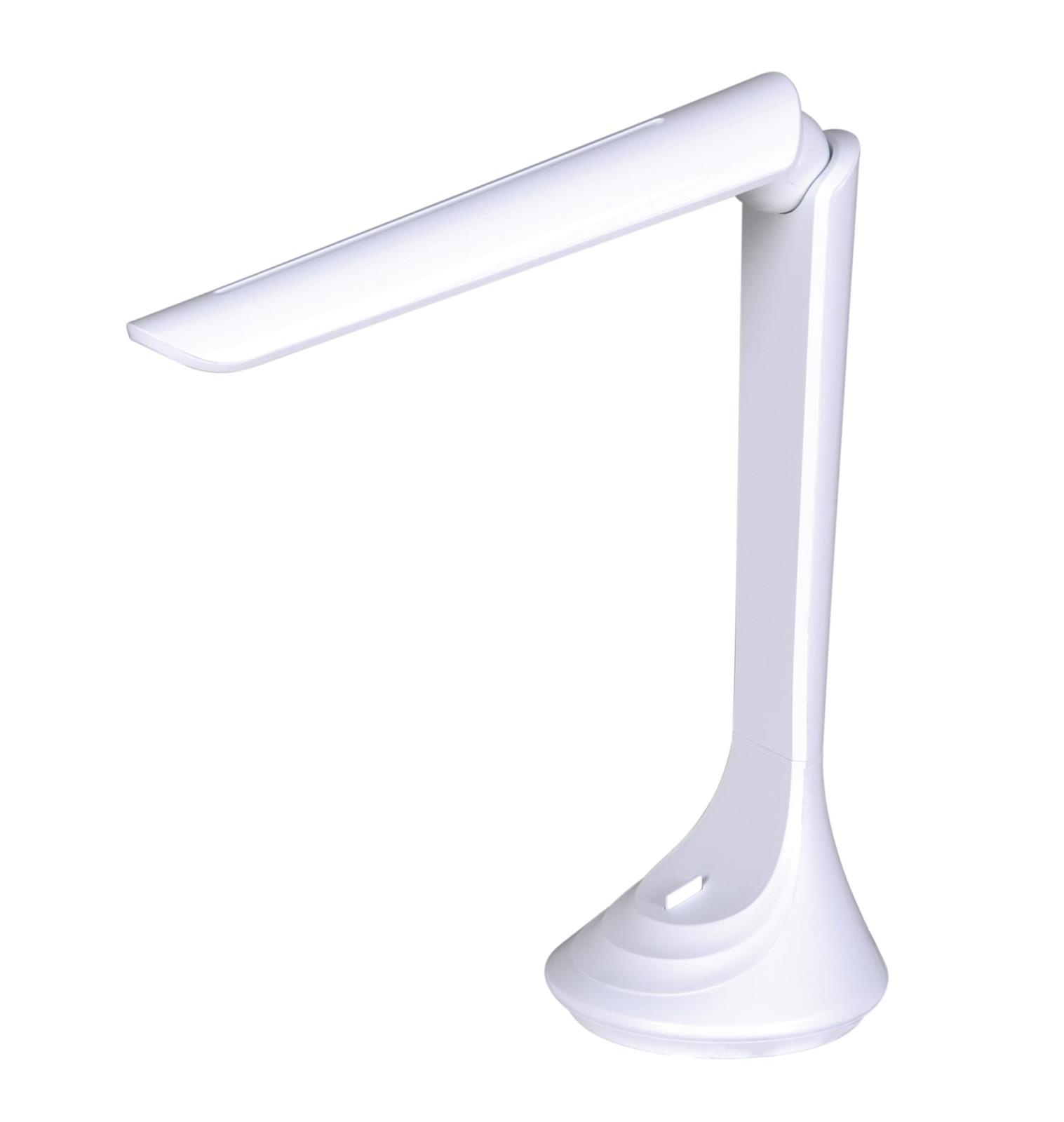 Minimalistyczna, prosta lampka biurkowa LED K-MT-205 BIAY z serii ASTON