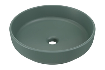 Ceramiczna umywalka nablatowa 40cm Zielony Mat RIVER 1 FOREST GREEN MATT UN 40 ( E-6595 ) Comad