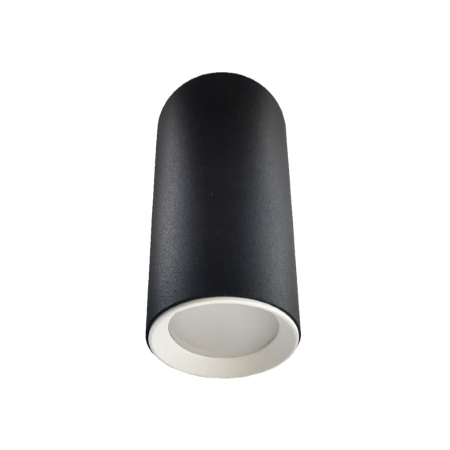 Tuba natynkowa Manacor 13 cm czarno - biała 1xGU10