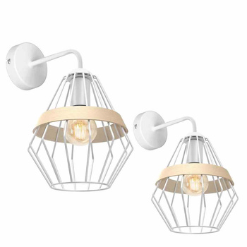 Kinkiet Cliff 1xE27 Biały