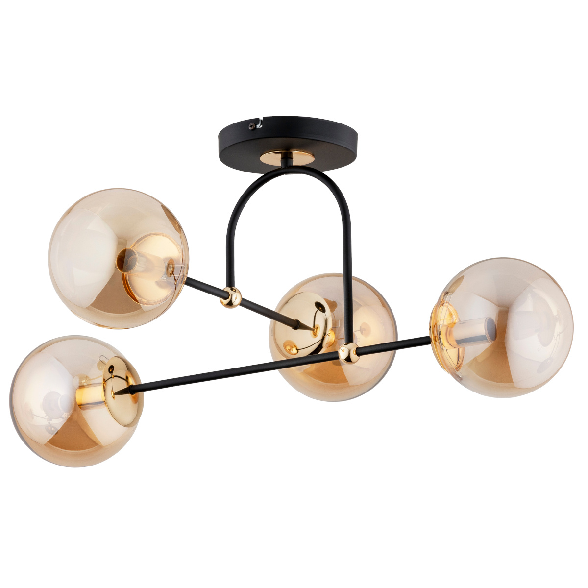 Efektowna lampa ALERSY 63191 z ozdobnymi kloszami