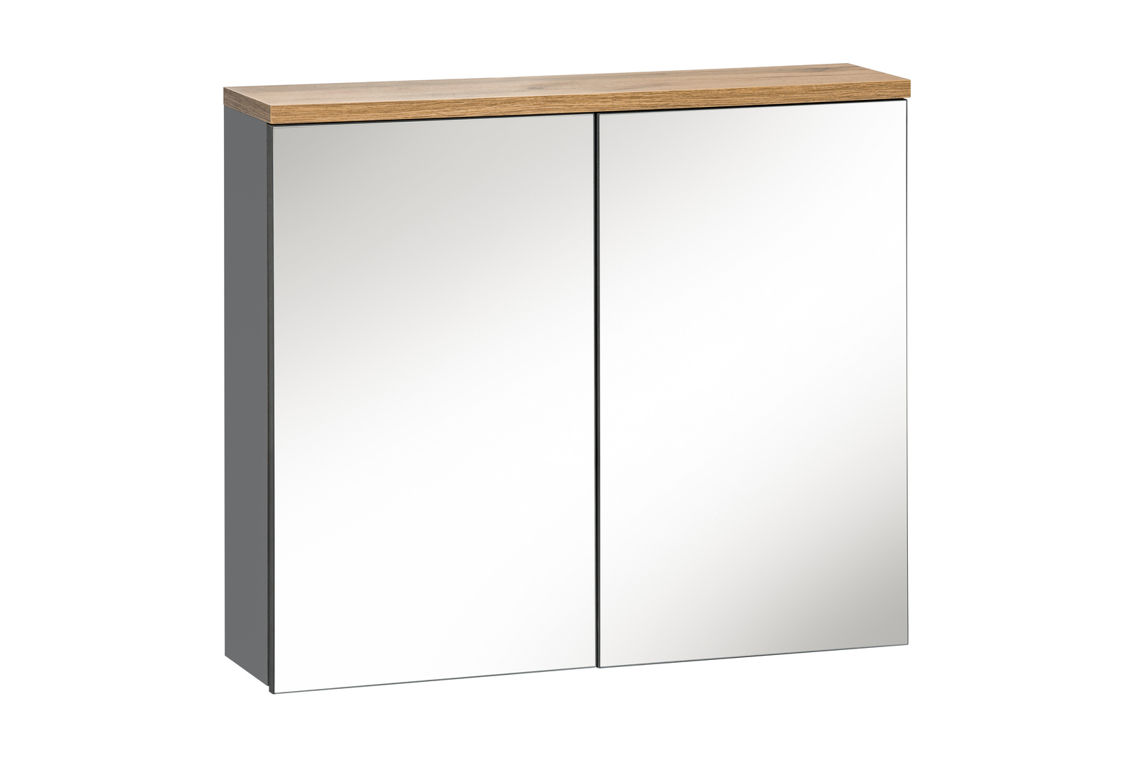 Szafka z Lustrem 60cm 2 Drzwi BALI GRAFIT 840 FSC