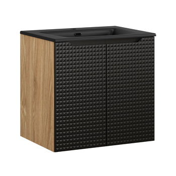 Zestaw mebli łazienkowych Luxor Black 60cm z umywalką meblową SKY – set-lxbl 60cm d sky bl