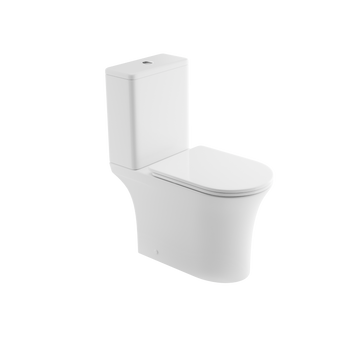 KOMPAKT WC, QFS, INFINITO OKRĄGŁY, BIAŁY Z DESKĄ WOLNOOPAD.