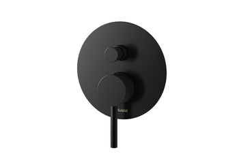 Bateria wannowo-prysznicowa 2 wyjścia wody  Axel Black QW210AB