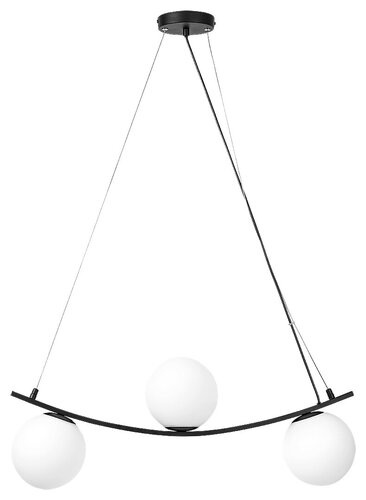 3469 Aslan Lampa wisząca IP20 czarny matowy E14 C37 3x MAX 5