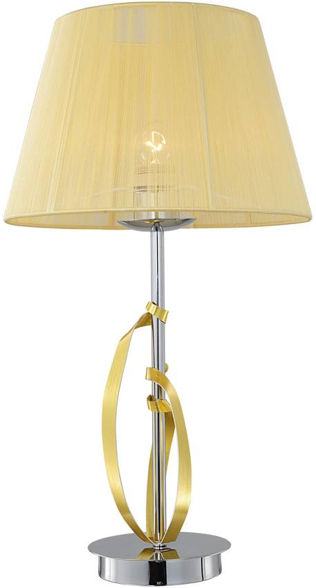 Lampa stoowa gabinetowa chrom / zoty abaur 60W Diva Candellux 41-55071