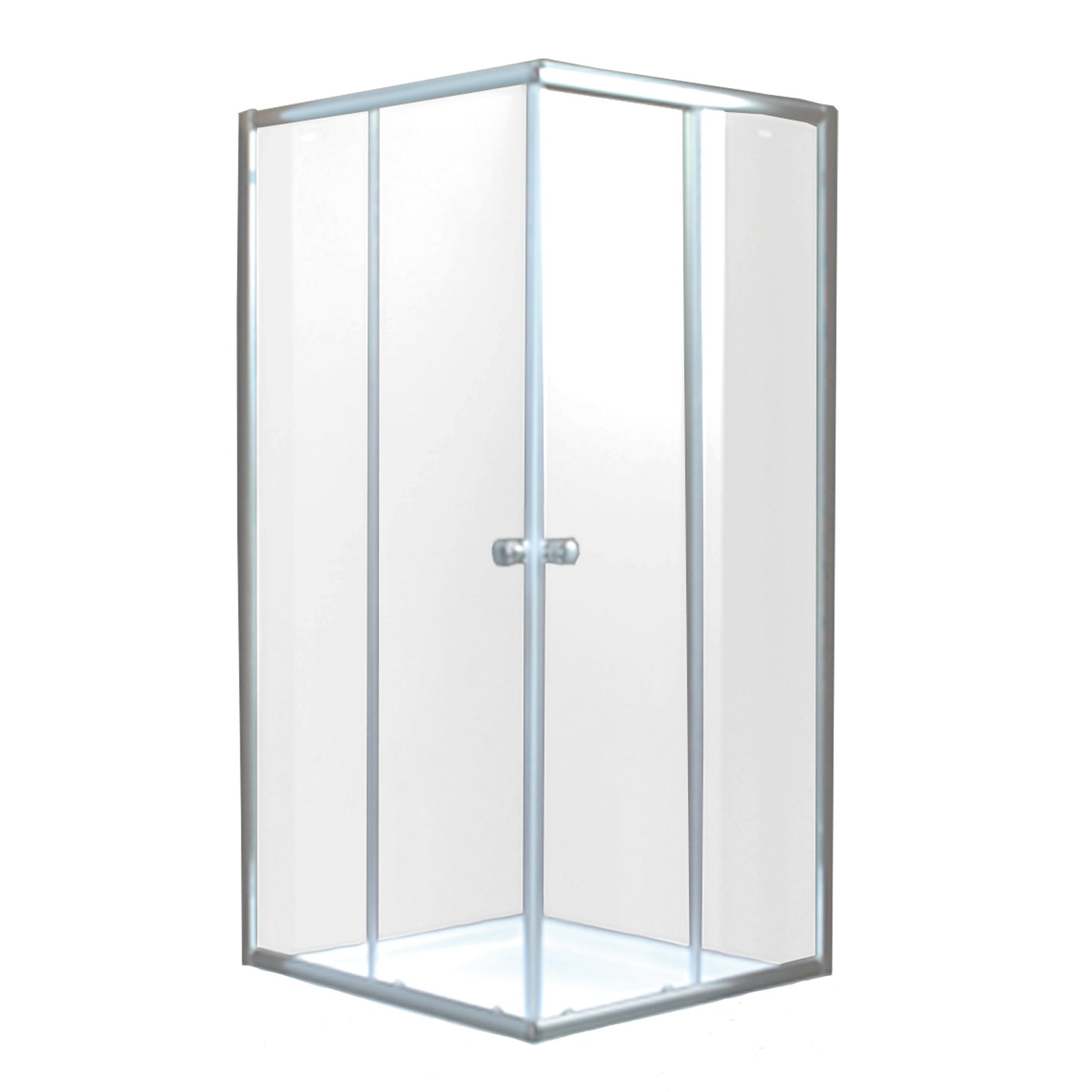KABINA NATRYSK. KWADRAT.PARLA 90X90 PROF.CHROM SZKŁO CLEAR