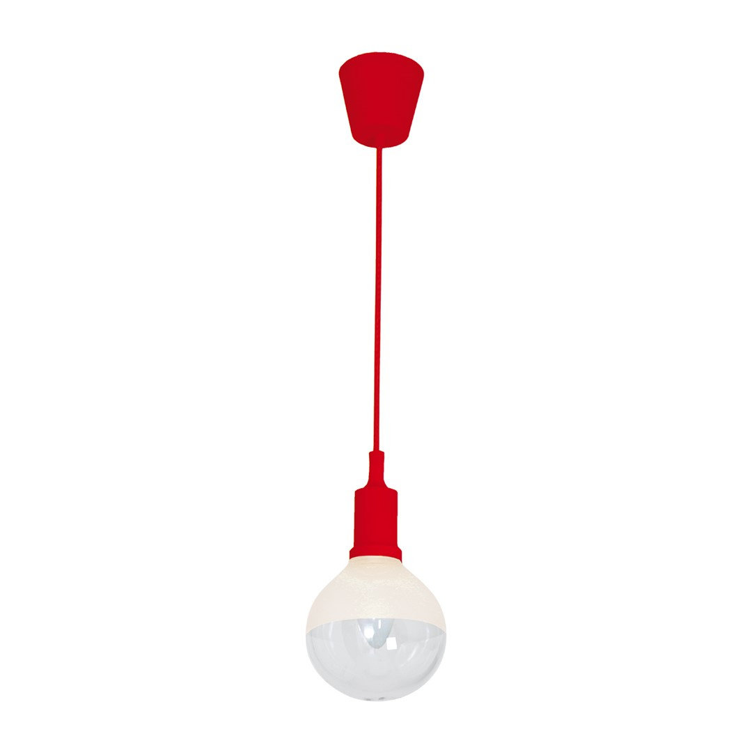 LAMPA WISZCA BUBBLE RED 5W E14 LED CZERWONA