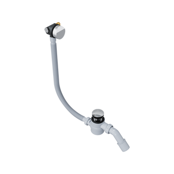 Hover syfon wannowy z napełnianiem czyszczony od góry, rozmiar do każdej wanny, chrom