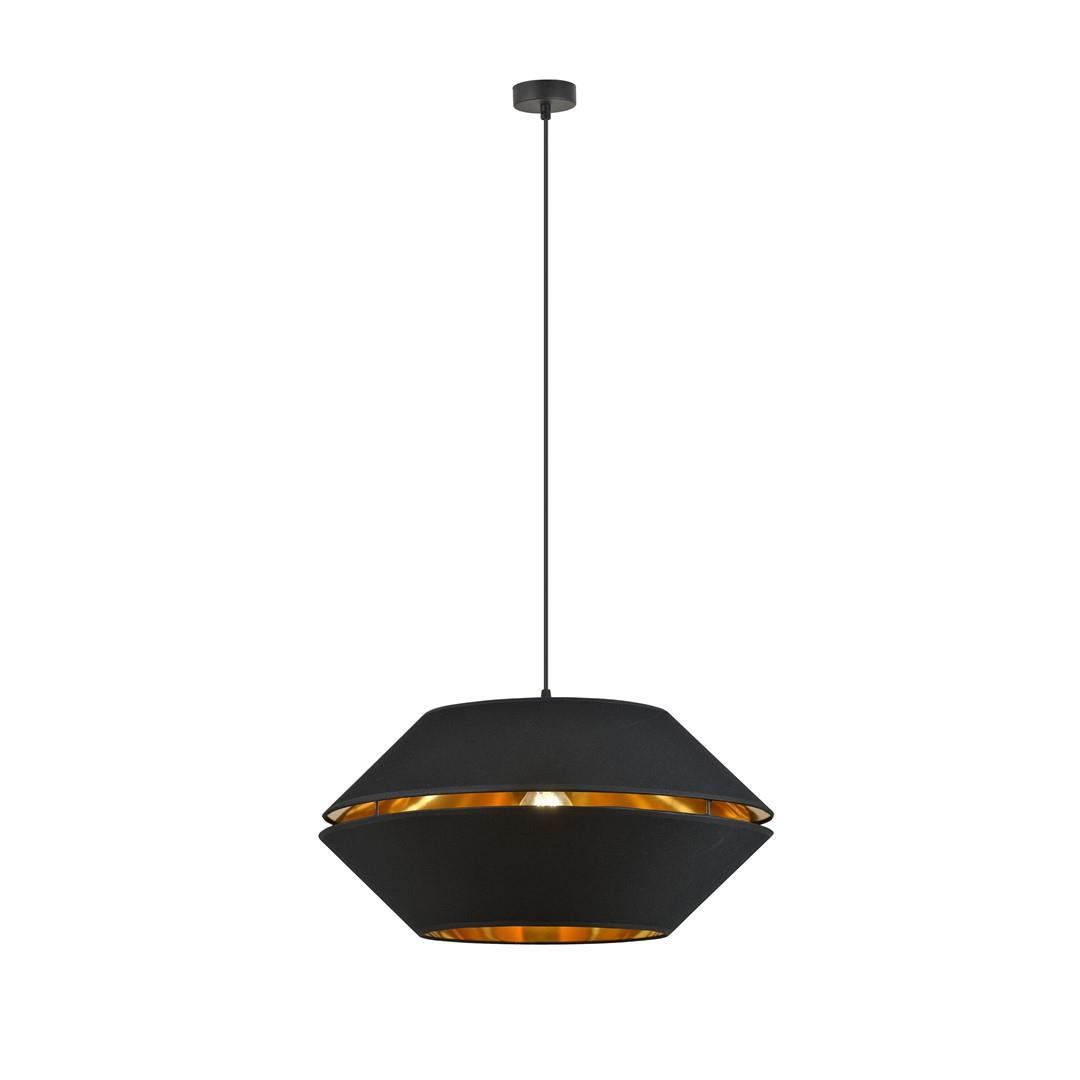 Stylowa lampa z czarnym abaurem EMIBIG 1183/1