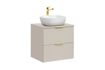 Zestaw mebli łazienkowych Adel Cashmere 60cm z blatem i umywalką nablatową Smile – SET-ADC B CASHMERE 60CM SMILE 40