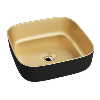 Umywalka nablatowa Galera Mini Gold/Black