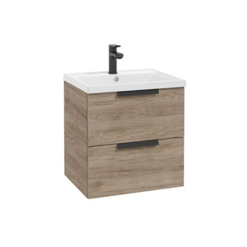 Szafka pod umywalkę Defra Faro D50 wisząca 47x30x50 cm orzech rockford 001-D-05034