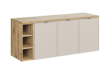 Zestaw mebli łazienkowych Bella Cashmere 140cm z blatem – set-bc b artisan 140cm r