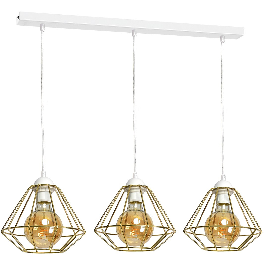 Lampa wiszca LUPO WHITE/GOLD 3xE27