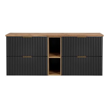 Zestaw mebli łazienkowych Adel Black 140cm – SET - ADB B 140CM WOTAN 81-01 WOTAN