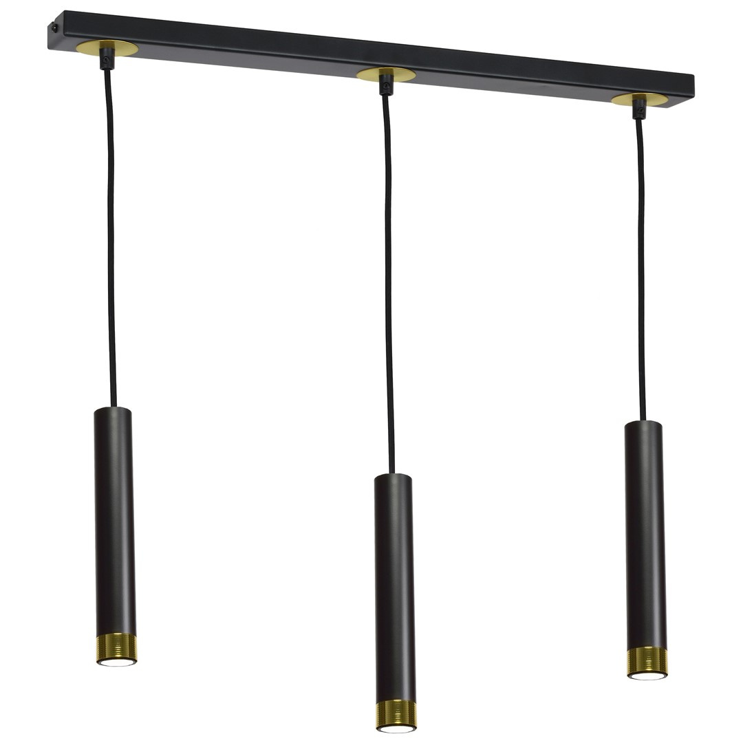 Lampa wiszca DANI BLACK/GOLD 3xGU10