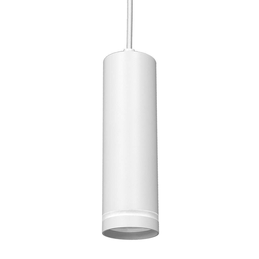 Pipe Ring Track Pendant Light White 1xGU10 - 3 Circuit