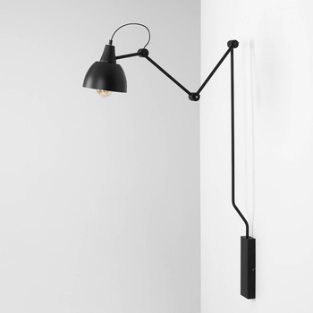 KINKIET AIDA BLACK ŚREDNI