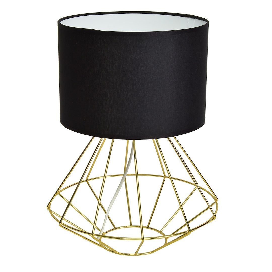 Lampa stojca LUPO BLACK/GOLD 1xE27