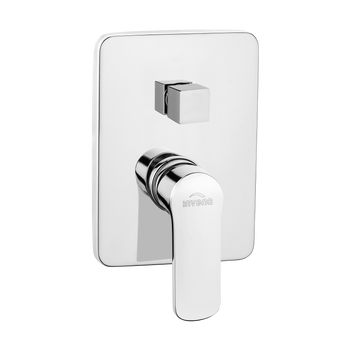 BATERIA PODTYNKOWA 2-F SIROS CHROM, ROZETA KWADRATOWA