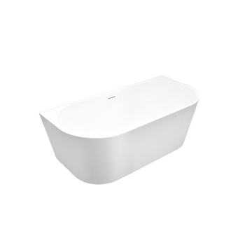 Wanna EMILIA wolnostojąca akrylowa 1500x750x580 mm, biały korek, przelew szczelinowy