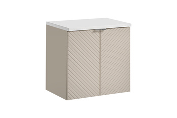 Zestaw mebli łazienkowych Viva Cashmere 60cm z blatem – set-vic b white 60cm d