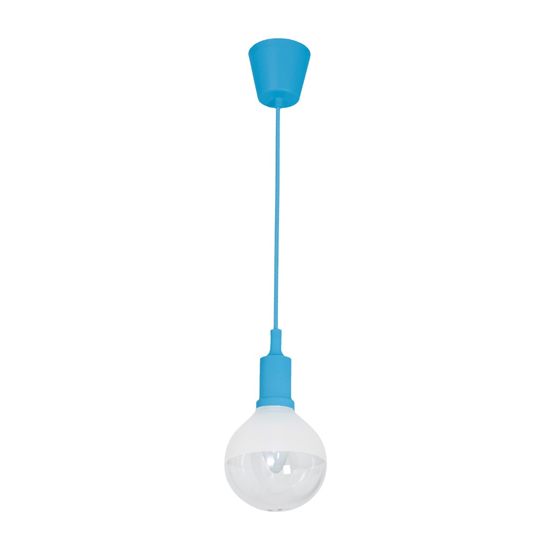 LAMPA WISZCA BUBBLE BLUE 5W E14 LED