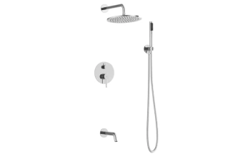 Besco BP-V-CH Zestaw prysznicowy podtynkowy Veo / Decco / Illusion chrom