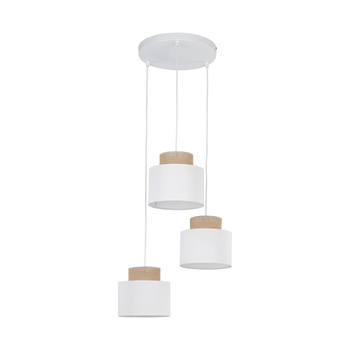 Lampa wisząca 3xE27 Juta Duo White Koło 2594 TK Lighting