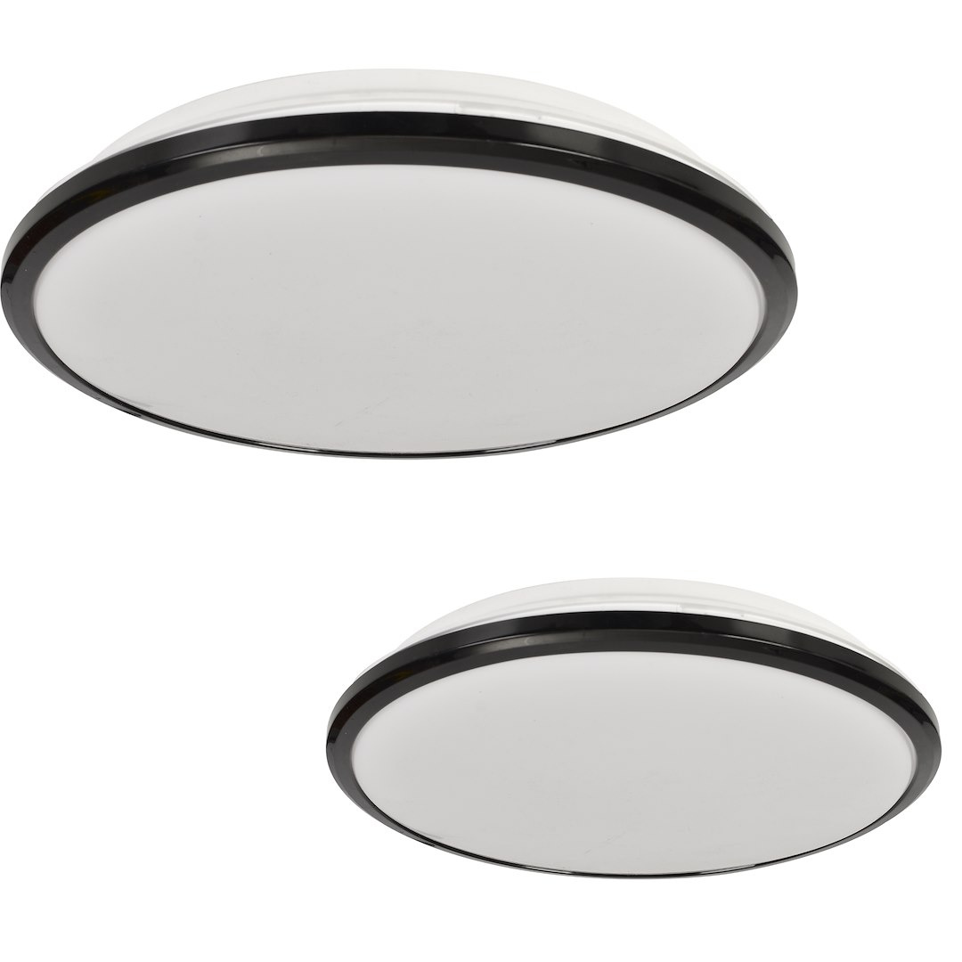 Plafon TERMA BLACK 18W LED IP44 O280 mm