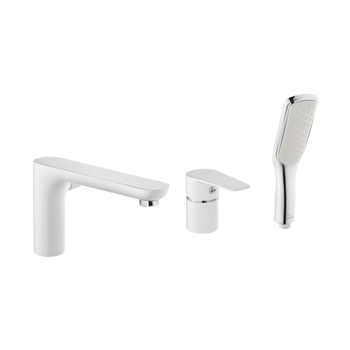 BATERIA WANNOWA 3-OTWOROWA DOKOS BIAŁA / CHROM