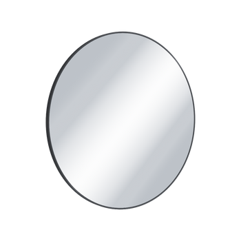 Virro lustro łazienkowe 80 cm okrągłe, czarny mat